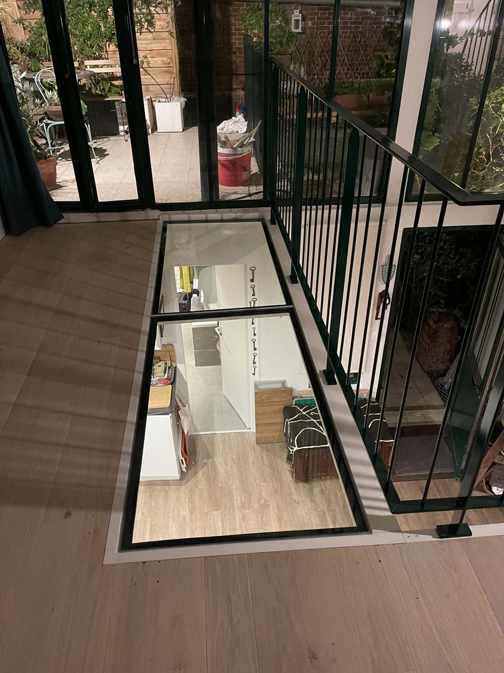 Plancher dalle de verre